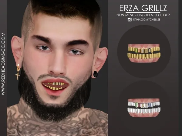 Maxis Match ERZA GRILLZ - The Sims 4 Custom Content
