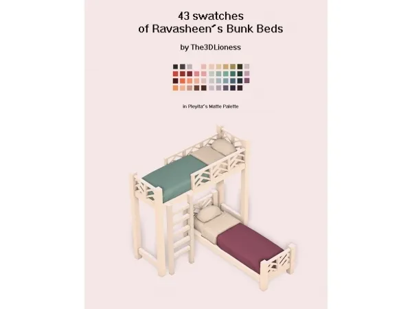 Alpha ravasheenccs Bunk Beds recolor - The Sims 4 Custom Content