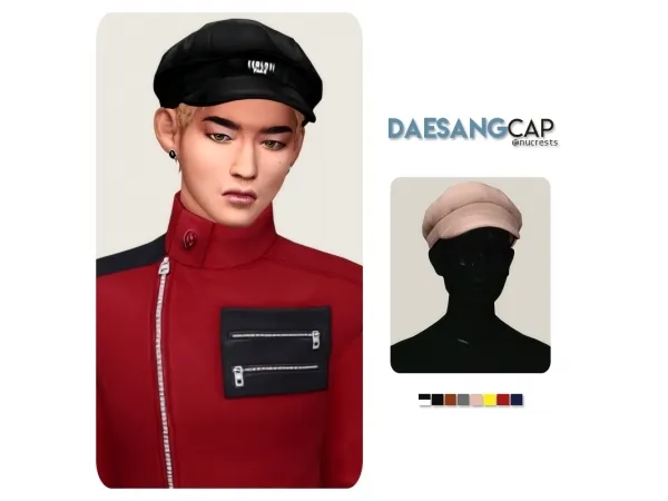 Maxis Match Daesang Cap by nucrests - The Sims 4 Custom Content