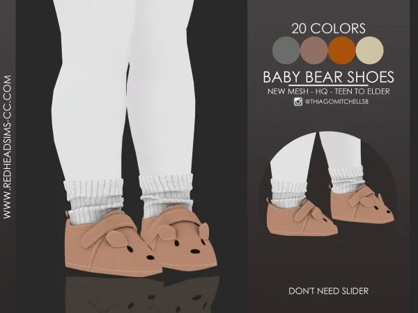 Maxis Match BABY BEAR SHOES - The Sims 4 Custom Content