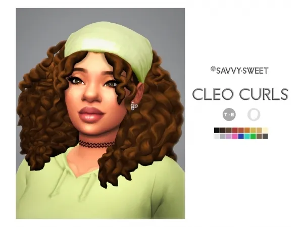Maxis Match Cleo Curls - The Sims 4 Custom Content
