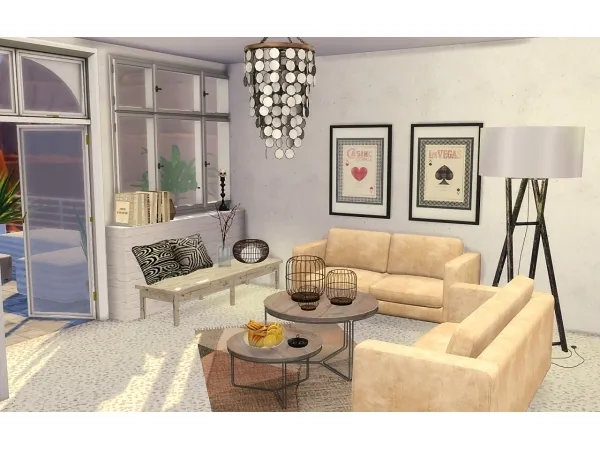 Alpha Sedona Living Room recolor - The Sims 4 Custom Content