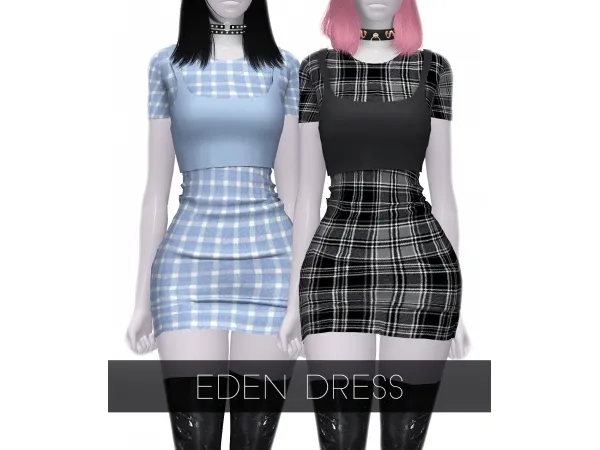 Maxis Match EDEN DRESS - The Sims 4 Custom Content