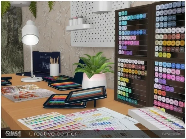 Maxis Match Creative corner - The Sims 4 Custom Content
