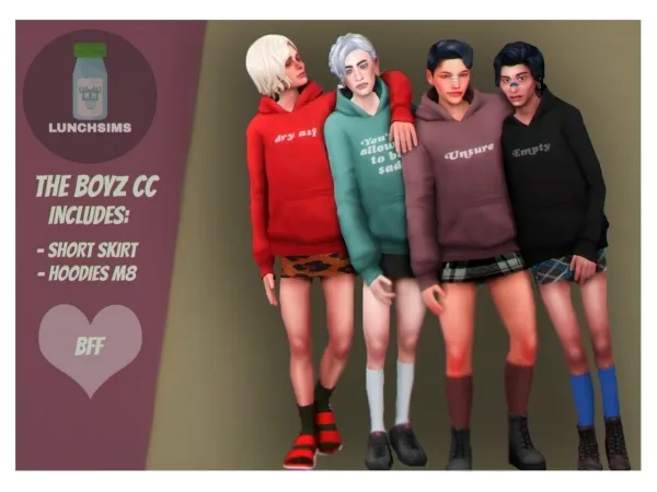 Maxis Match The BOYZ by lunchsims - The Sims 4 Custom Content