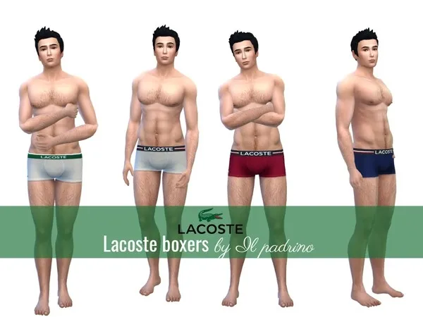 Alpha Lacoste Boxers - The Sims 4 Custom Content