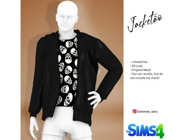 Alpha Jaquetão - The Sims 4 Custom Content
