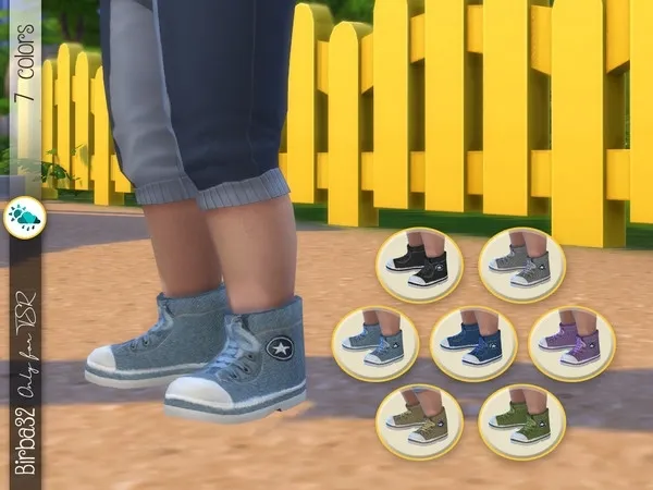 Maxis Match Denim Sneakers - The Sims 4 Custom Content