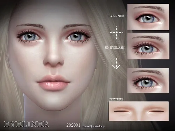 Alpha S Club LL eyeliners 202001 - The Sims 4 Custom Content