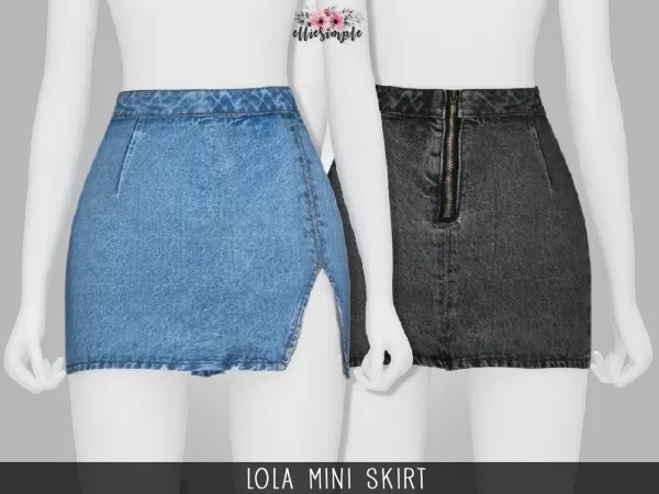 Alpha Elliesimple Lola Mini skirt - The Sims 4 Custom Content