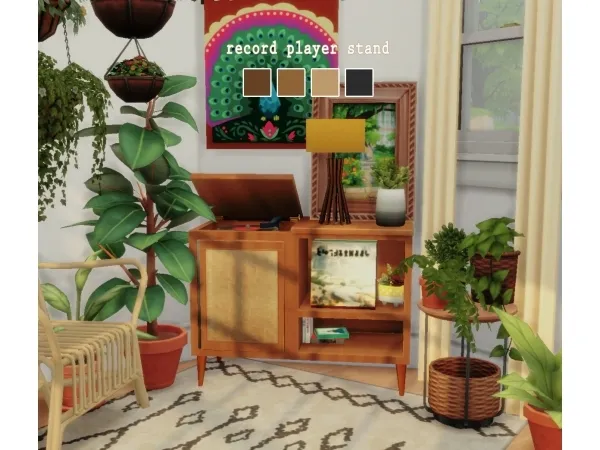 Maxis Match Record player stand - The Sims 4 Custom Content