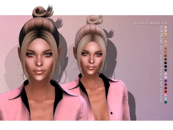 Alpha Nightcrawler Nostalgia (HAIR) - The Sims 4 Custom Content