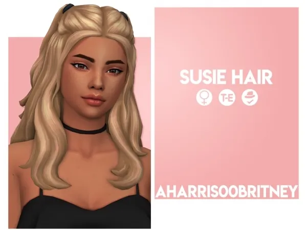 Maxis Match Susie Hair by aharris00britney - The Sims 4 Custom Content