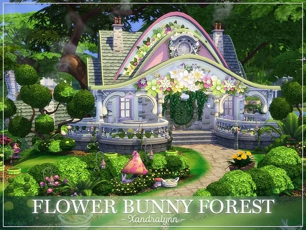 Maxis Match Flower Bunny Forest - The Sims 4 Custom Content