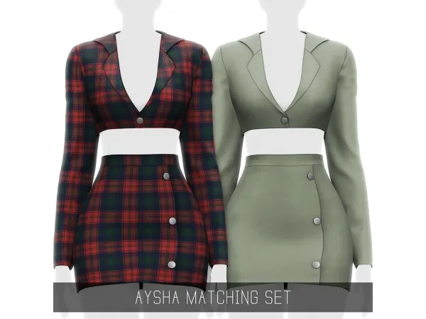 Mix AYSHA MATCHING SET - The Sims 4 Custom Content