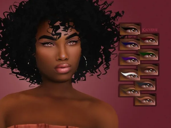 Maxis Match Sanya Eyeliner - The Sims 4 Custom Content
