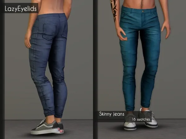 Alpha Skinny jeans - The Sims 4 Custom Content