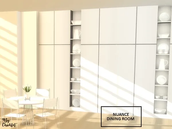 Alpha Nuance Dining Room - The Sims 4 Custom Content