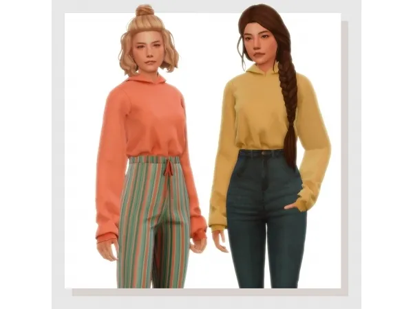 Mix Lara hoodie by amelylina - The Sims 4 Custom Content