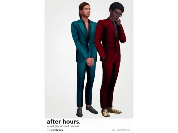 Maxis Match After Hours suit by Joliebean - The Sims 4 Custom Content