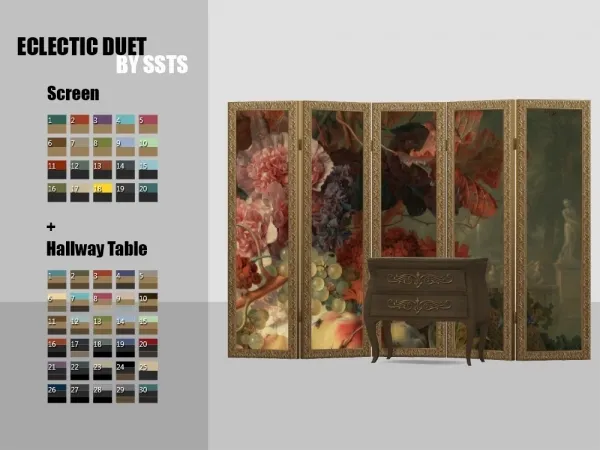 Maxis Match ECLECTIC DUET by SSTS - The Sims 4 Custom Content