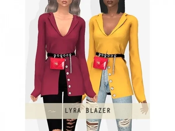 Alpha Lyra Blazer - The Sims 4 Custom Content