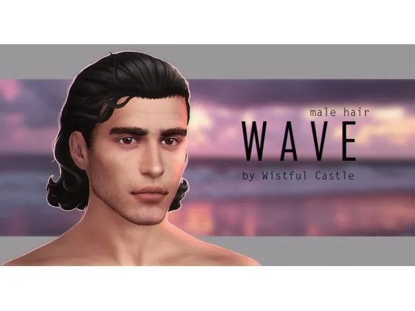 Maxis Match Wave (male hair) by simsfinds - The Sims 4 Custom Content