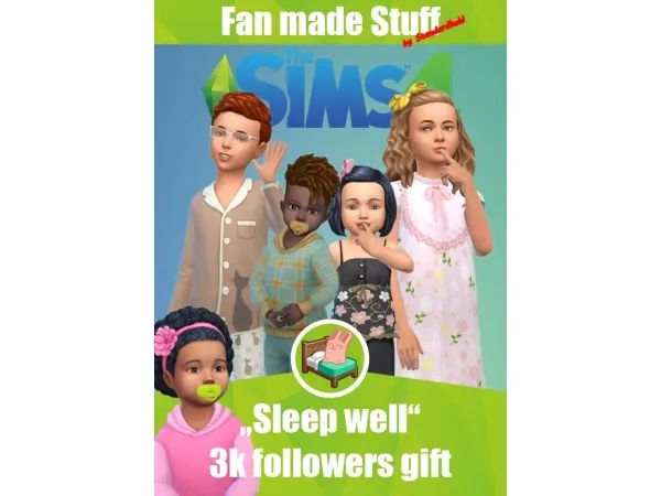 Maxis Match Sleep well fan made stuff pack - The Sims 4 Custom Content
