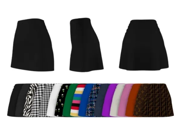 Maxis Match mini skirt by palmtreesims4 - The Sims 4 Custom Content