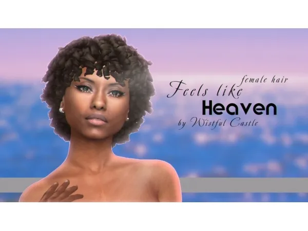 Alpha Feels like Heaven (female hair) by wistfulpoltergeist - The Sims 4 Custom Content