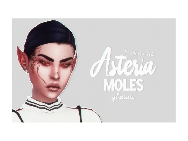 Maxis Match ASTERIA MOLES by glossari - The Sims 4 Custom Content