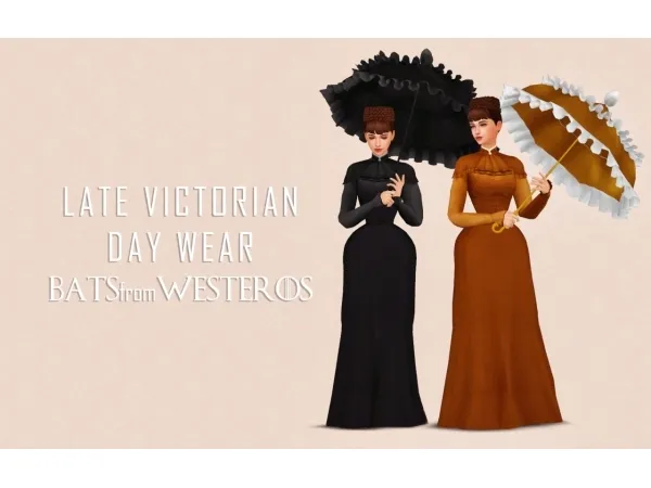 Maxis Match Late Victorian Day Wear BatsFromWesteros - The Sims 4 Custom Content