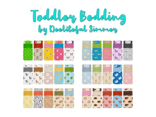 Maxis Match Toddler Mattress Recolors by deelitefulsimmer - The Sims 4 Custom Content