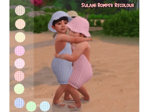 Maxis Match Sulani Romper Recolour - The Sims 4 Custom Content