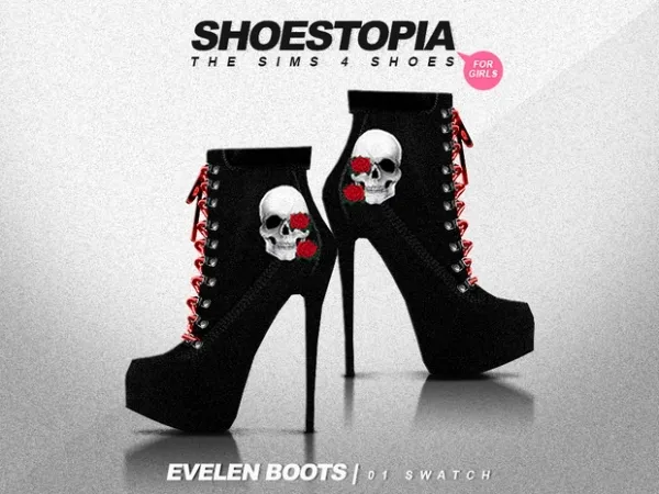 Alpha Evelen Shoes - The Sims 4 Custom Content
