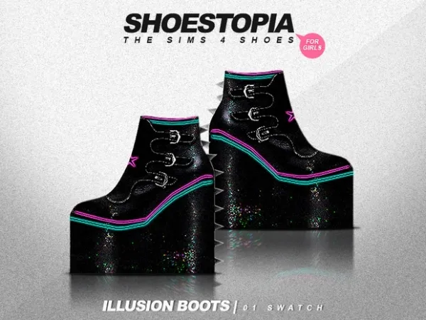 Alpha Illusion Shoes - The Sims 4 Custom Content