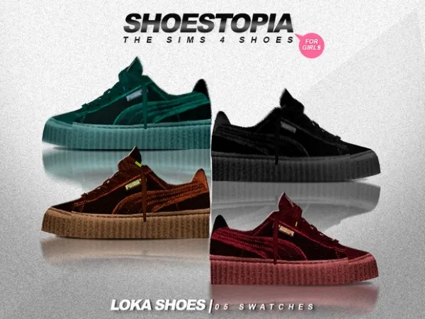Maxis Match Loka Shoes by shoestopia - The Sims 4 Custom Content
