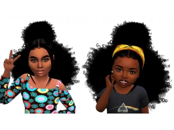 Alpha Queen curlypuff All ages - The Sims 4 Custom Content
