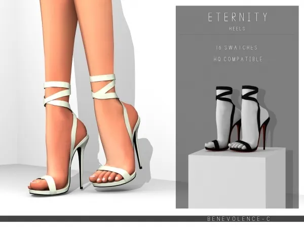 Alpha Eternity Heels Angelic Collection - The Sims 4 Custom Content