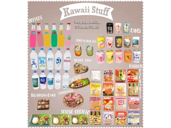 Alpha Food set - The Sims 4 Custom Content