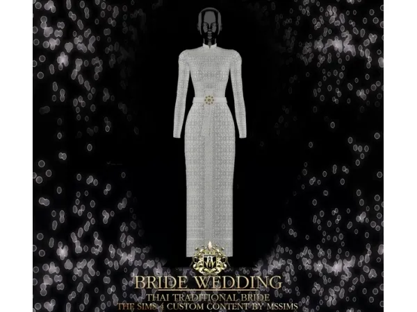 Alpha BRIDE WEDDING THAI TRADITIONAL BRIDE by MSSIMS - The Sims 4 Custom Content