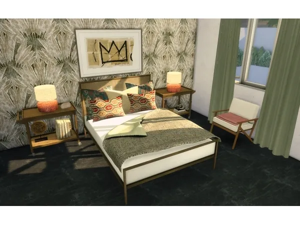 Alpha CAMELIA BEDROOM recolor - The Sims 4 Custom Content