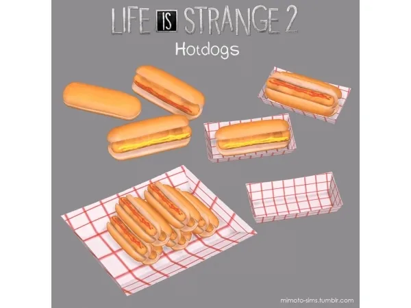 Maxis Match Life is Strange 2 Hotdogs - The Sims 4 Custom Content