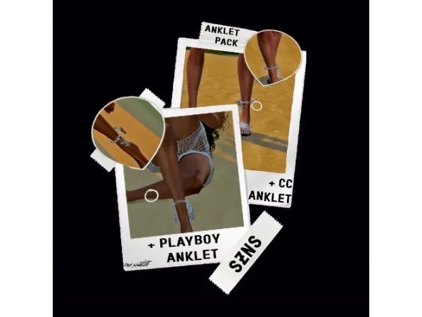 Alpha SZNS ANKLET PACK - The Sims 4 Custom Content