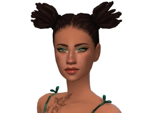 Maxis Match Sage Hair by pippiesims - The Sims 4 Custom Content