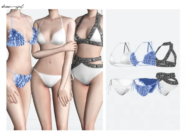 Alpha [ dreamgirl ] swimsuit set - The Sims 4 Custom Content