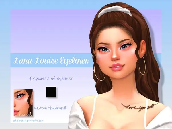 Maxis Match Lana Louise Eyeliner - The Sims 4 Custom Content