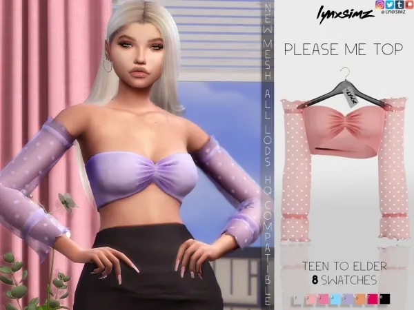 Alpha Lynxsimz PleaseMe Top by lynxsimz - The Sims 4 Custom Content