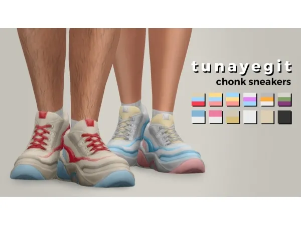 Maxis Match chonk sneakers - The Sims 4 Custom Content