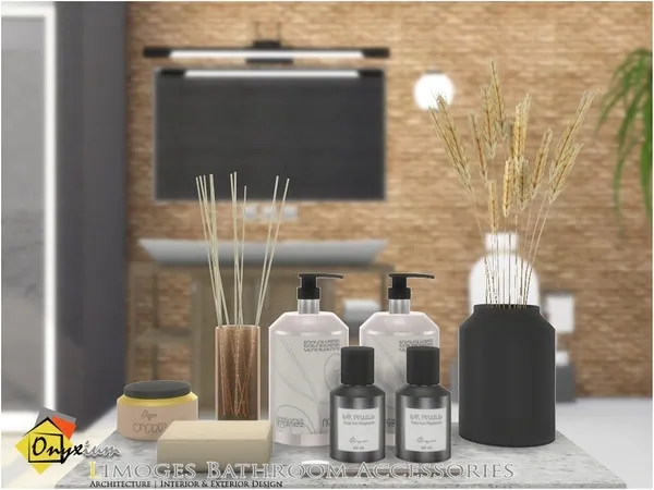 Alpha Limoges Bathroom Accessories - The Sims 4 Custom Content